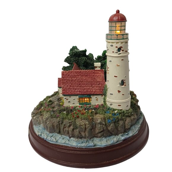 Thomas Kinkade Beacon Of Hope Lighthouse Figurine - Picture 5 of 7